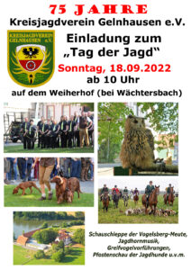 Read more about the article Tag der Jagd 2022 &  75 Jahre KJV Gelnhausen